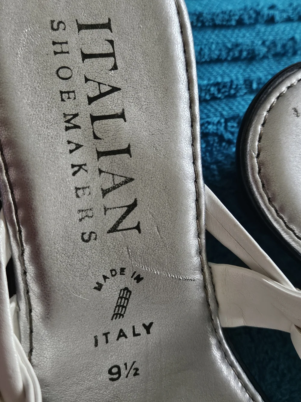 Italian Shoemakers Rhinestone Women's Wedge Sandals